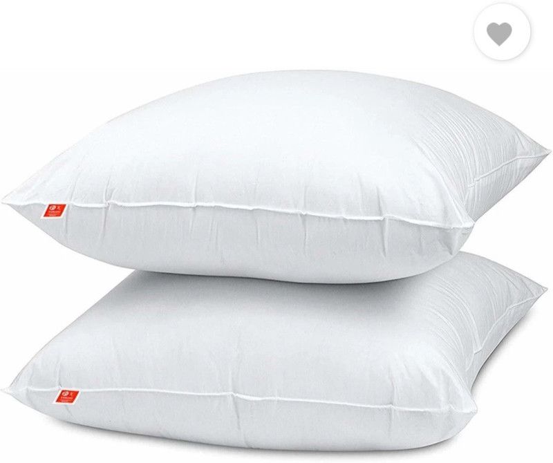Anika Cotton Solid Sleeping Pillow Pack of 6  (White)