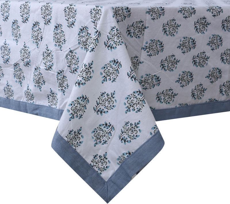 Texstylers Floral 4 Seater Table Cover  (Multicolor, Cotton)