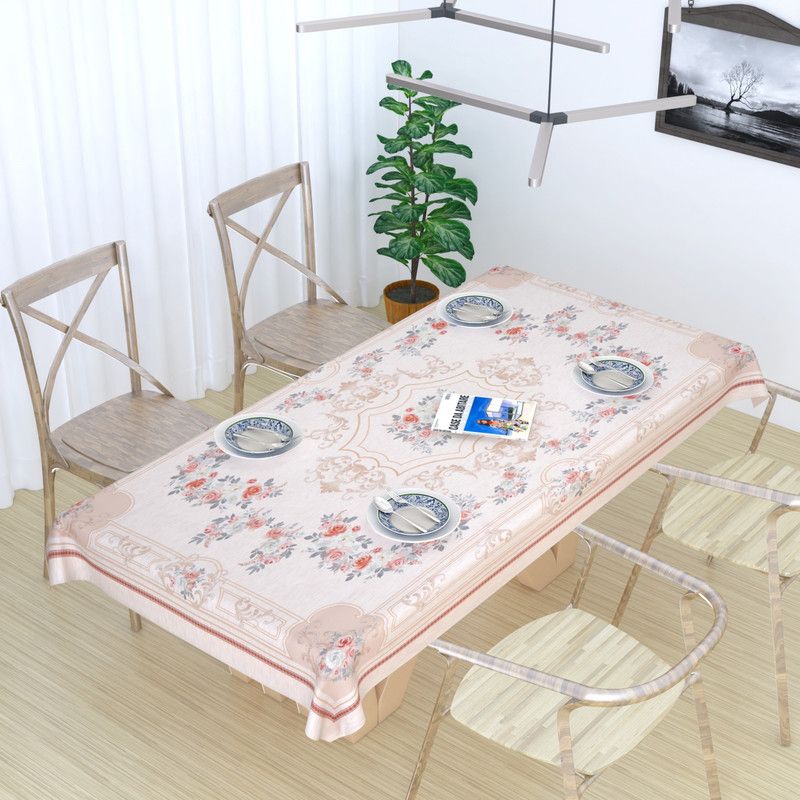 Floral 2 Seater Table Cover  (Panel D-7, Cotton)