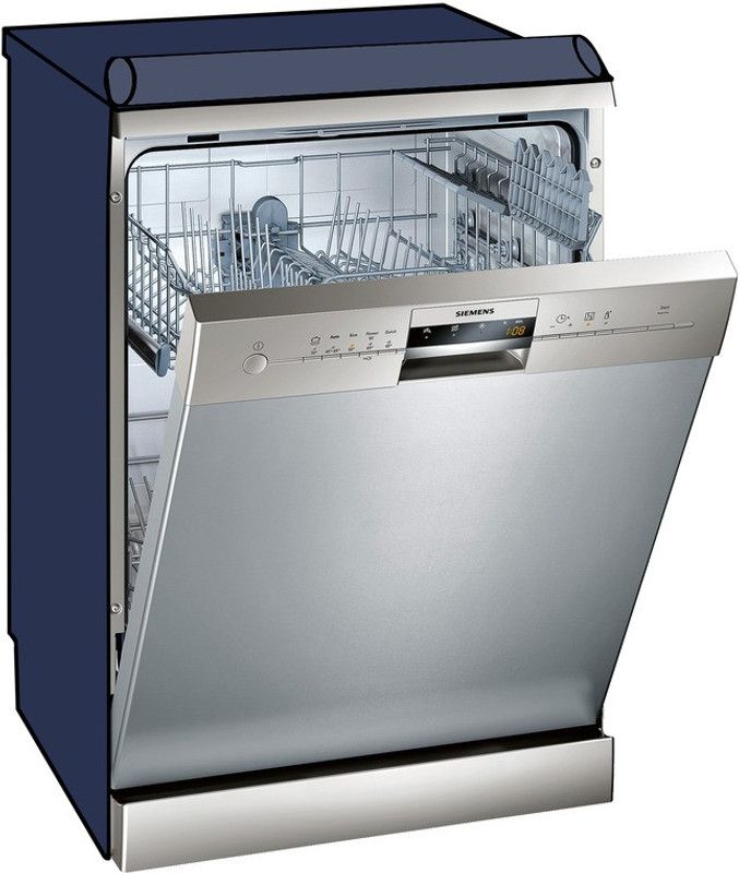 KVAR Dishwasher Cover  (Width: 29 cm, Blue)