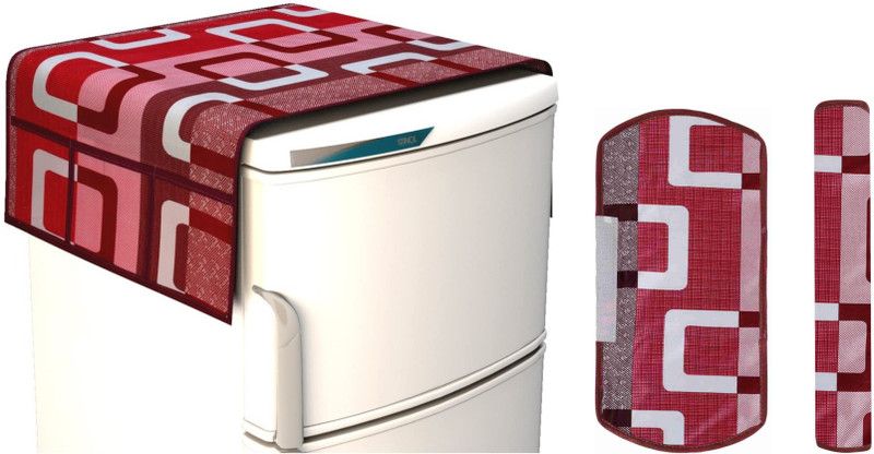 Trends Tracker Refrigerator Cover  (Width: 53 cm, Red)