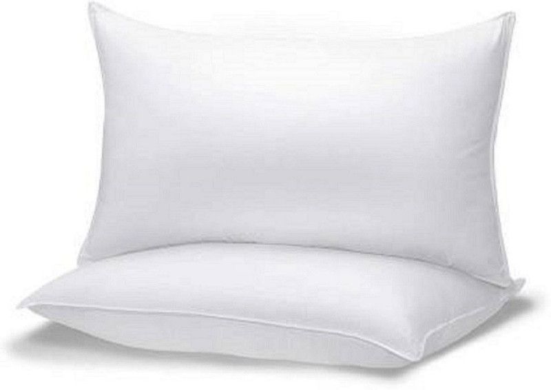 allfree Microfibre Solid Sleeping Pillow Pack of 2  (White)