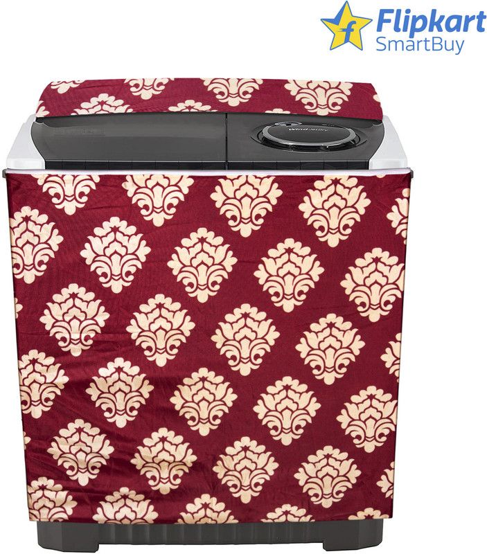 Flipkart SmartBuy Semi-Automatic Washing Machine Cover  (Width: 77 cm, Maroon)