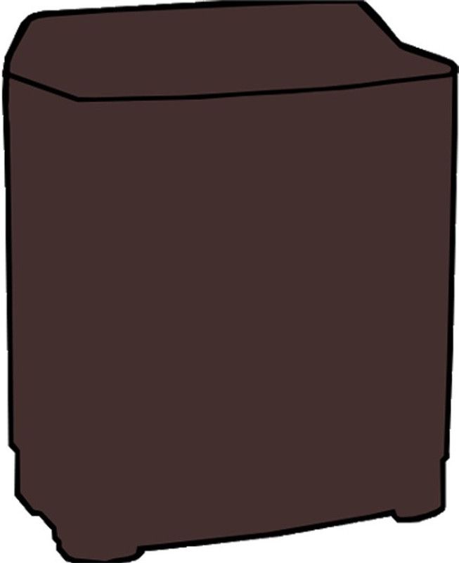 KVAR Semi-Automatic Washing Machine Cover  (Width: 85 cm, Brown)