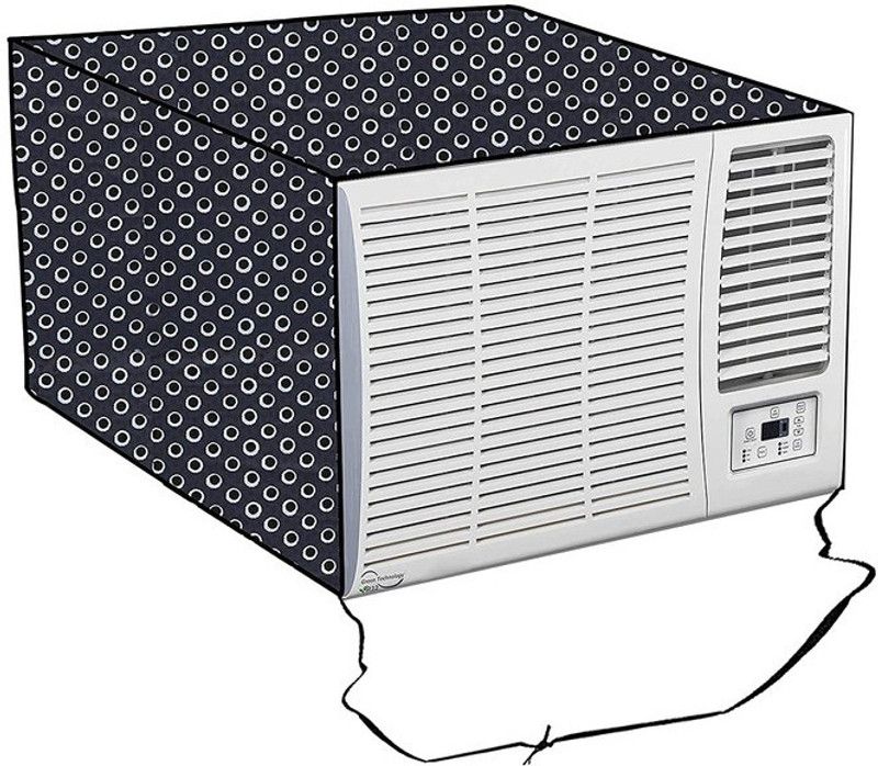 Fabrious Air Conditioner Cover  (Width: 29 cm, Dark Gray, White)