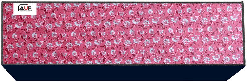 AAVYA UNIQUE FASHION Air Conditioner Cover  (Width: 114.3 cm, Pink,White)