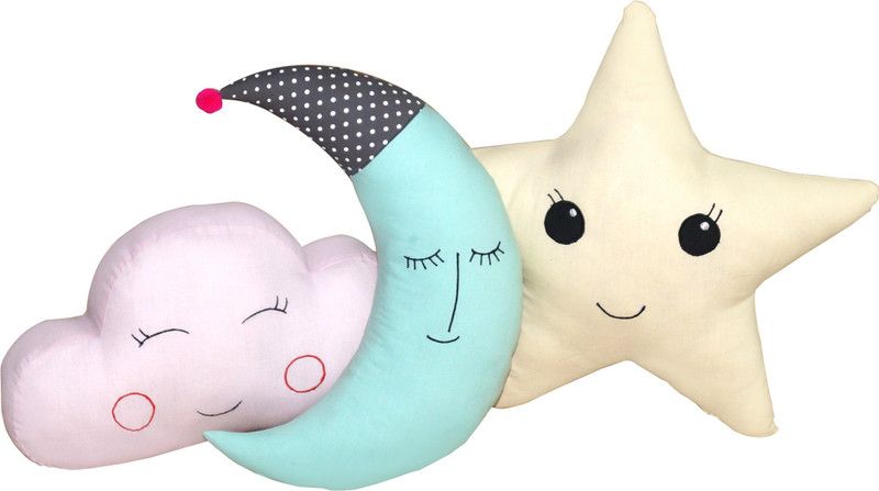 Oscar Home Polyester Fibre Toons & Characters Sleeping Pillow Pack of 3  (Multicolor)