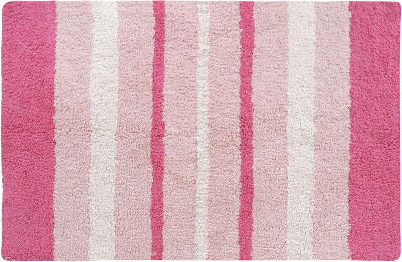 HOKiPO Cotton Bathroom Mat  (Pink, Large)