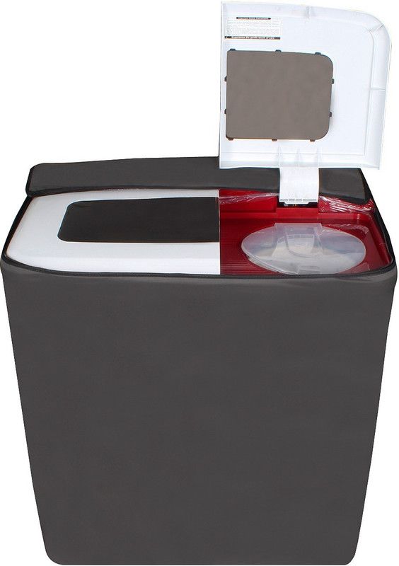 Stylista Top Loading Washing Machine Cover  (Width: 79 cm, Grey)