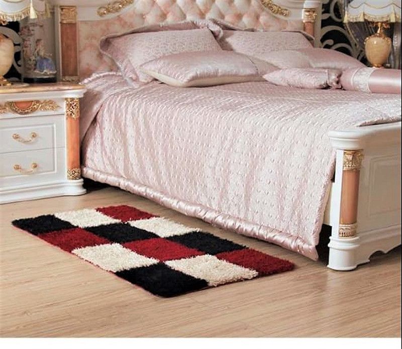 Neha Handloom Polyester Door Mat  (Red, Free)