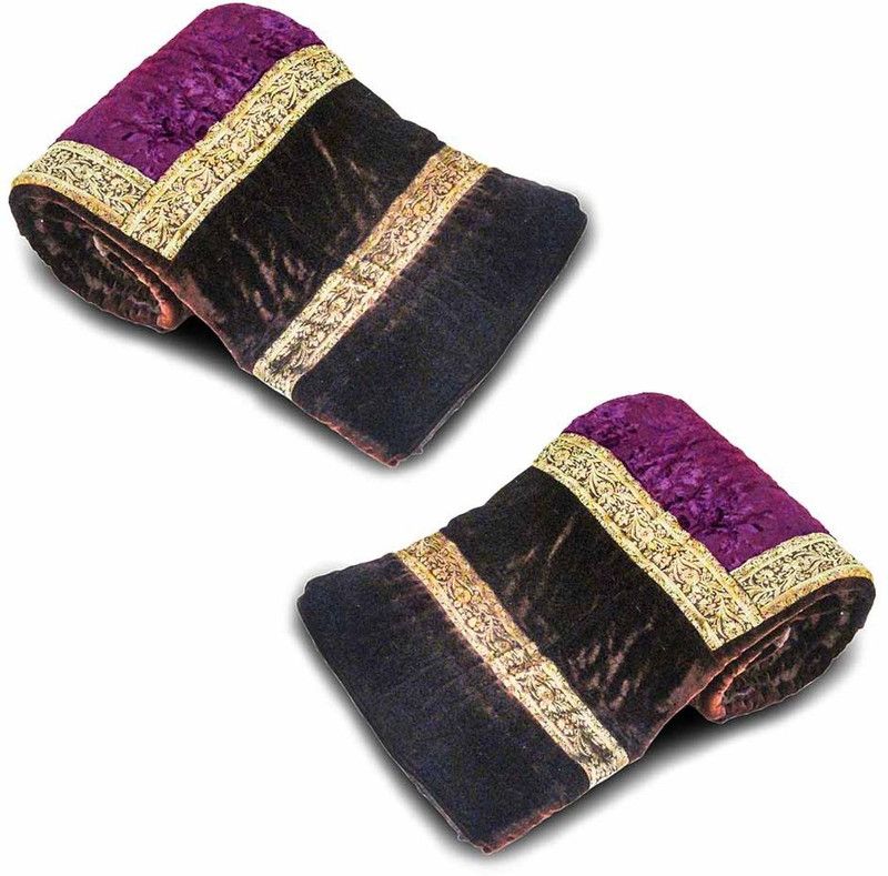Indian Gift Emporium Self Design Double Quilt for Mild Winter  (Microfiber, Brown)