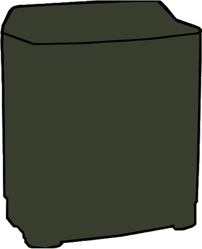 KVAR Semi-Automatic Washing Machine Cover  (Width: 92 cm, Green)