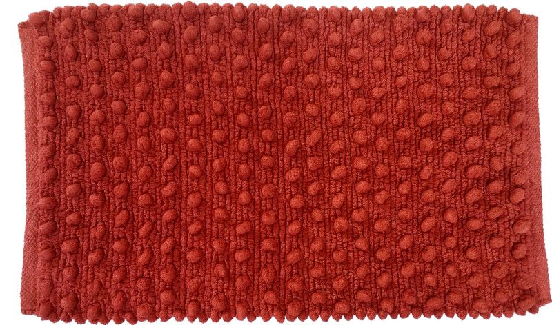 home impressions Cotton Door Mat  (Maroon, Medium)