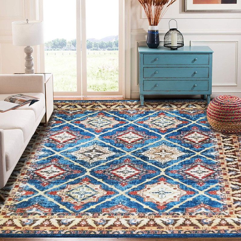 STATUS Multicolor Polyester Carpet  (121.92 cm, X 182.88 cm, Rectangle)