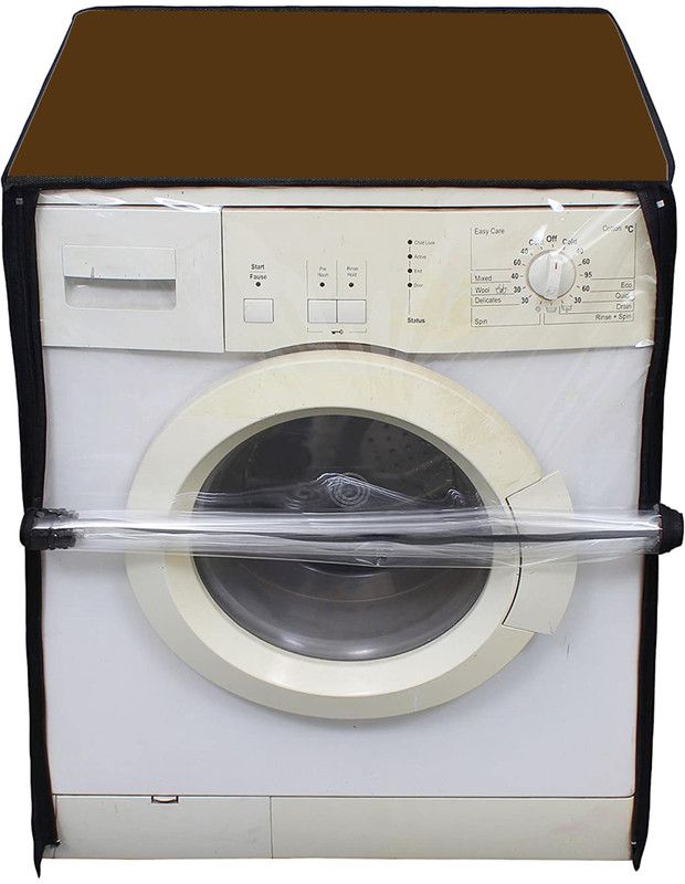 AAVYA UNIQUE FASHION COVER Front Loading Washing Machine Cover  (Width: 60.96 cm, Brown)