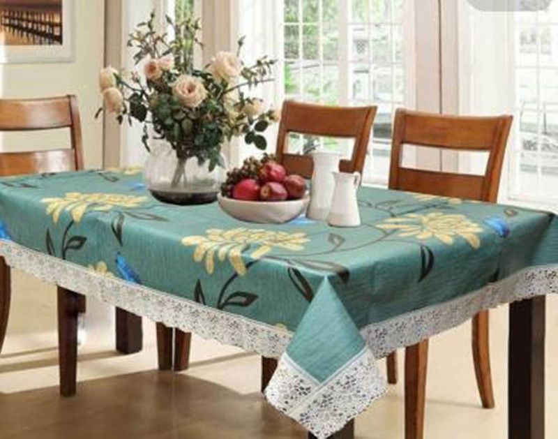 Ritika Evergreen Printed 4 Seater Table Cover  (Multicolor, PVC)