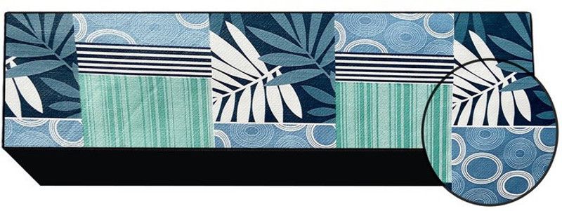 JM Homefurnishings Air Conditioner Cover  (Width: 103 cm, Green, White)