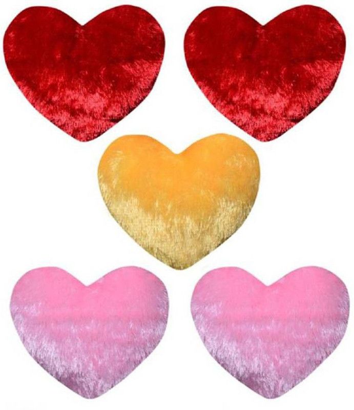Dehati Homez Polyester Fibre Solid Cushion Pack of 5  (Multicolor)