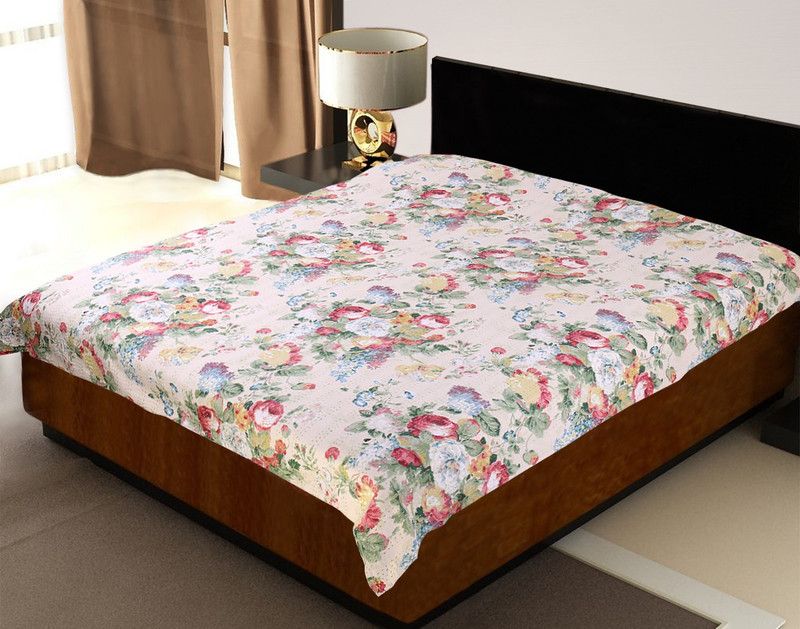 Lal Haveli Cotton Double Solid Flat Bedsheet  (Pack of 1, Multicolor)