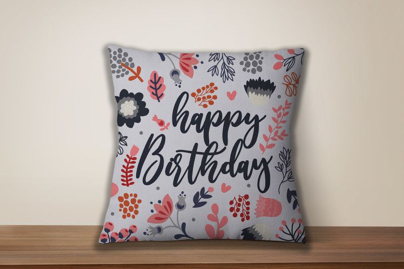 Galaxy Design Cotton Quotes Cushion Pack of 1  (Multicolor)