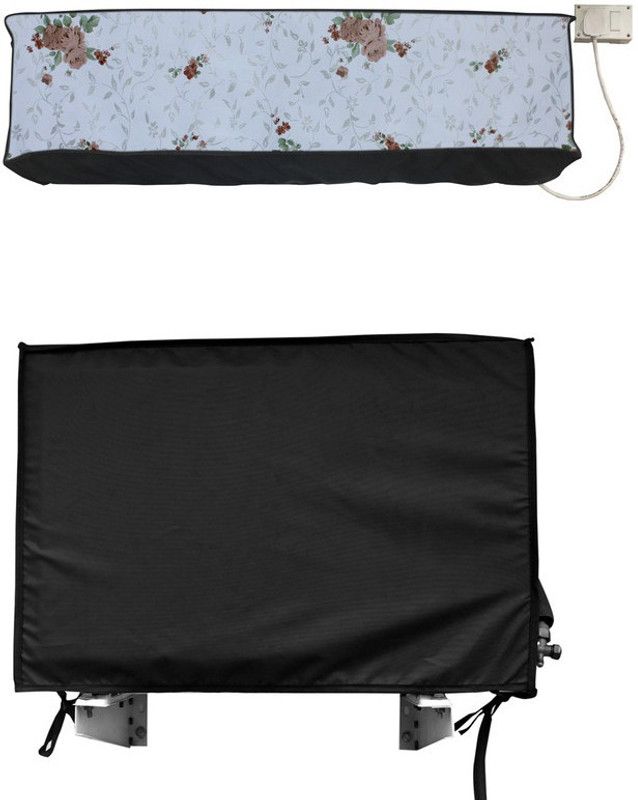 KingMatters Air Conditioner Cover  (Width: 112 cm, White, Caremic)