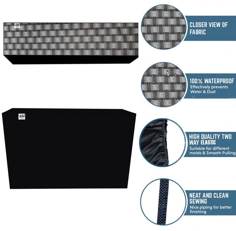 KingMatters Air Conditioner Cover  (Width: 119 cm, Multicolor)