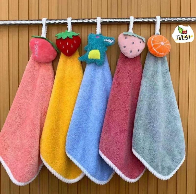 VSM Cotton 800 GSM Hand Towel Set  (Pack of 5)