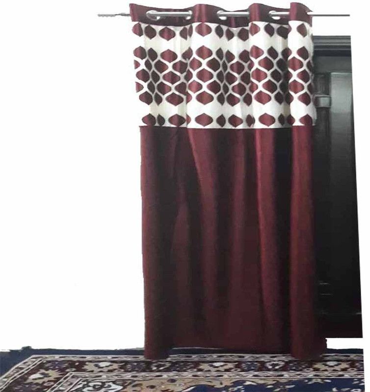 212 cm (7ft) Door Curtain  (Maroon)