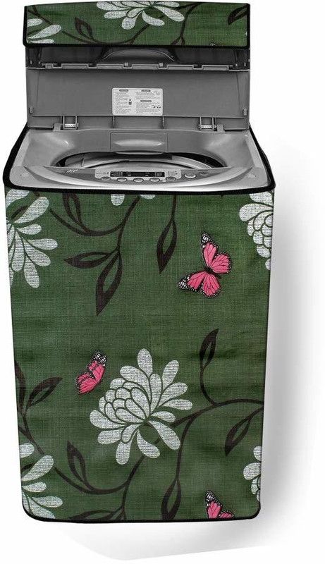 Furnifox Top Loading Washing Machine Cover  (Width: 59 cm, Green)