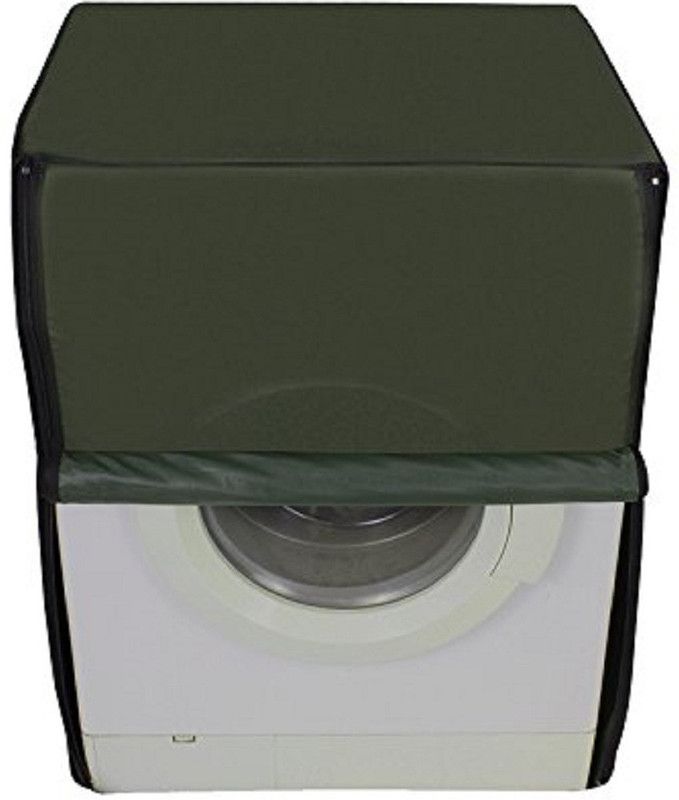 KingMatters Front Loading Washing Machine Cover  (Width: 153 cm, Green)