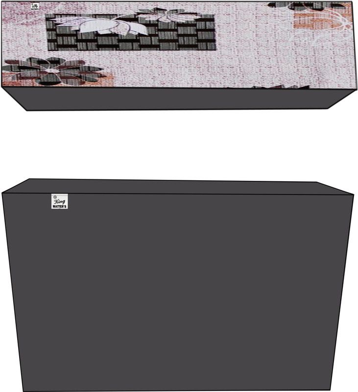 KingMatters Air Conditioner Cover  (Width: 88 cm, Multicolor)