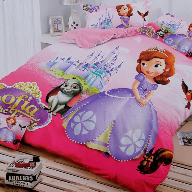 vdc 200 TC Polycotton Double Cartoon Flat Bedsheet  (Pack of 1, Multicolor)
