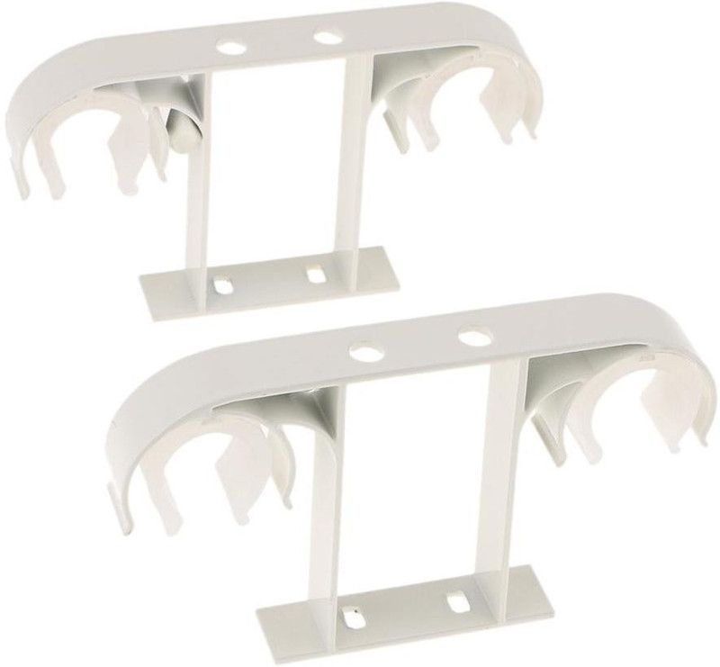 LoomTree White Rod Rail Bracket  (Pack of 2)