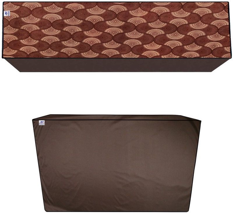 Nitasha Air Conditioner Cover  (Width: 89 cm, Orange red)
