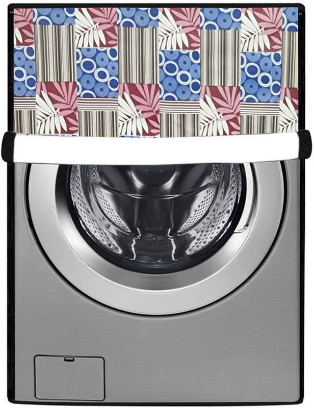 SAVEIT Front Loading Washing Machine Cover  (Width: 57 cm, Blue, Baby Pink)