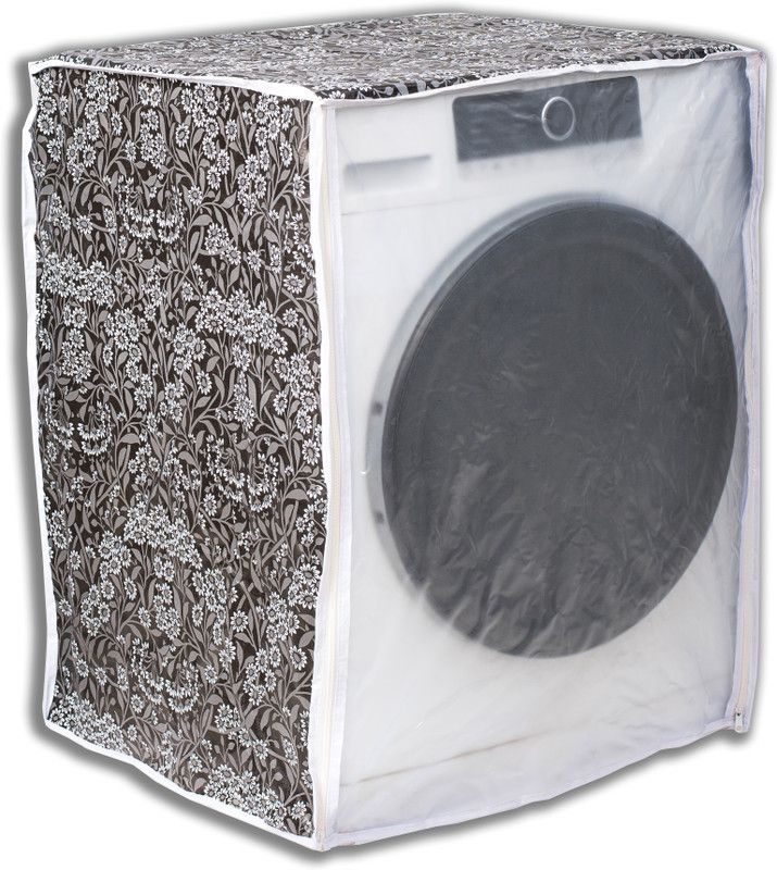 Classic Front Loading Washing Machine Cover  (Width: 63 cm, BLACK)