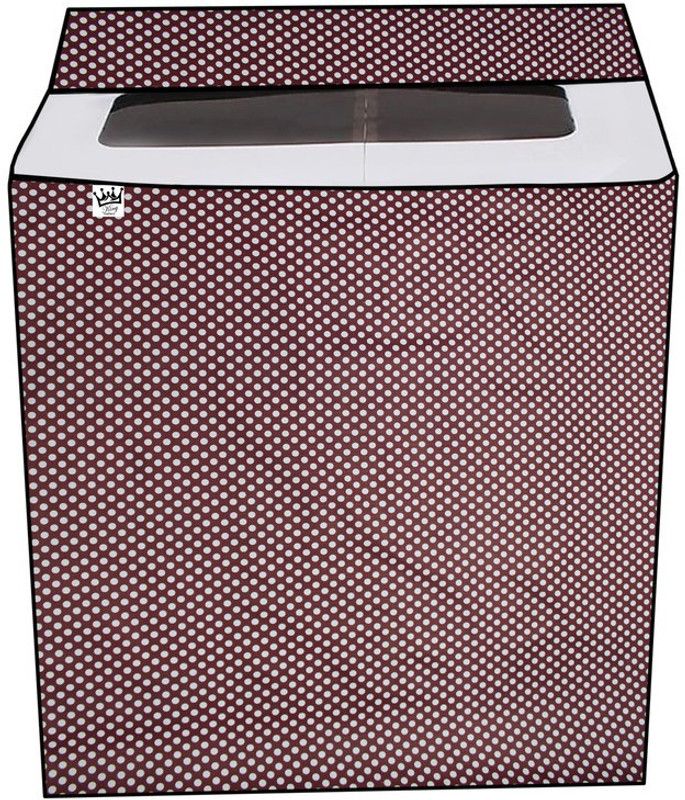 KingMatters Semi-Automatic Washing Machine Cover  (Width: 90 cm, multicolor)