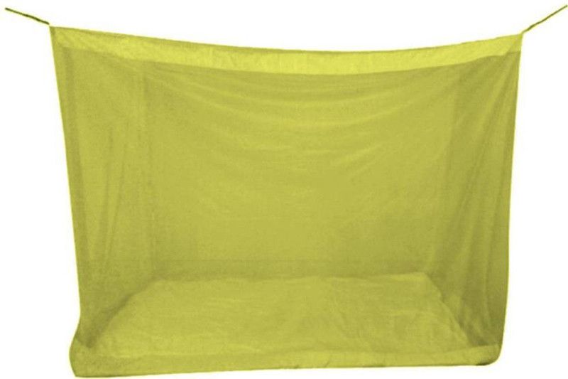 Shreejee Nylon Adults Washable Single Bed Mosquito Net Mosquito Net  (Dark Green, Bed Box)
