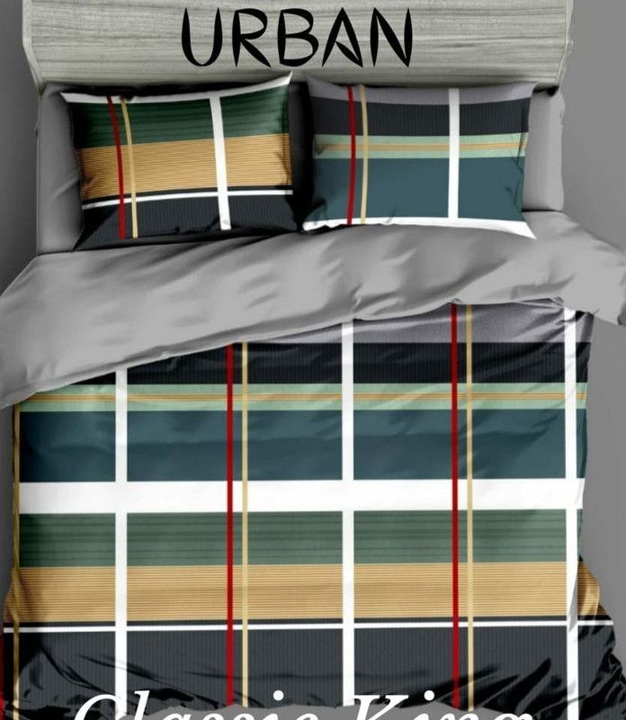 Kings Queens 210 TC Cotton King Floral Flat Bedsheet  (Pack of 3, Multicolor)