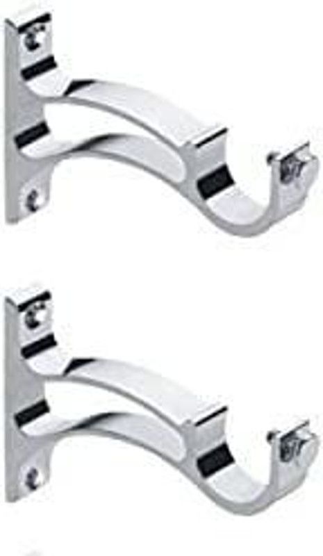 Chhavi Silver Rod Rail Bracket  (Pack of 2)