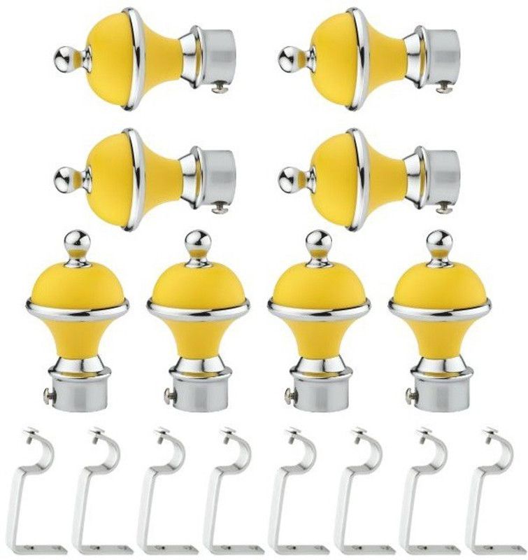 CELLRICH Yellow Rod Rail Bracket Metal  (Pack of 16)