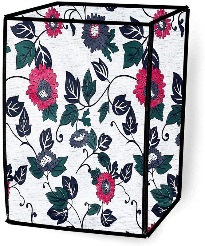 JM Homefurnishings Front Loading Washing Machine Cover  (Width: 70 cm, Blue, Pink)