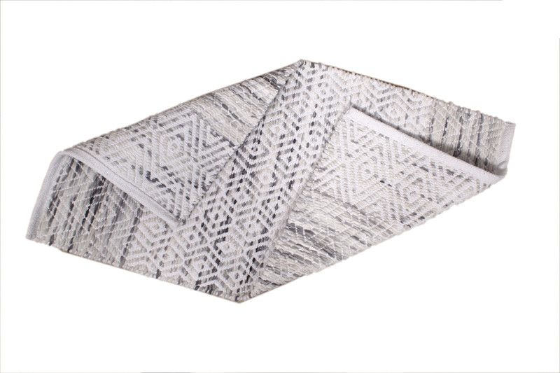 SIYA TEXTILES Polyester Floor Mat  (Dark Grey, Medium)