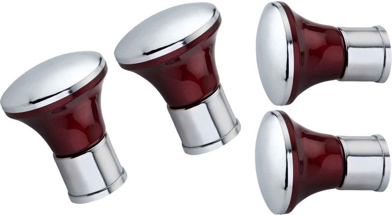 GROWNIX Maroon Rod Rail Bracket Metal  (Pack of 4)