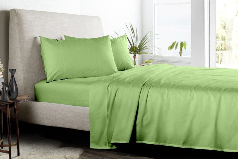 SGI Bedding 0 TC Microfiber Single Solid Flat Bedsheet  (Pack of 1, Sage)