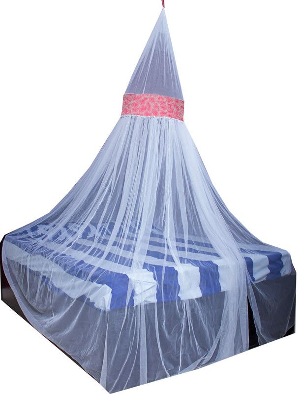 Creative Textiles Polyester Adults Washable COZY SLEEP Mosquito Net  (White, Ceiling Hung)