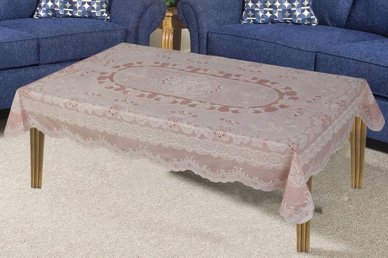 Katwa Clasic Floral 2 Seater Table Cover  (Copper, PVC (Polyvinyl Chloride))