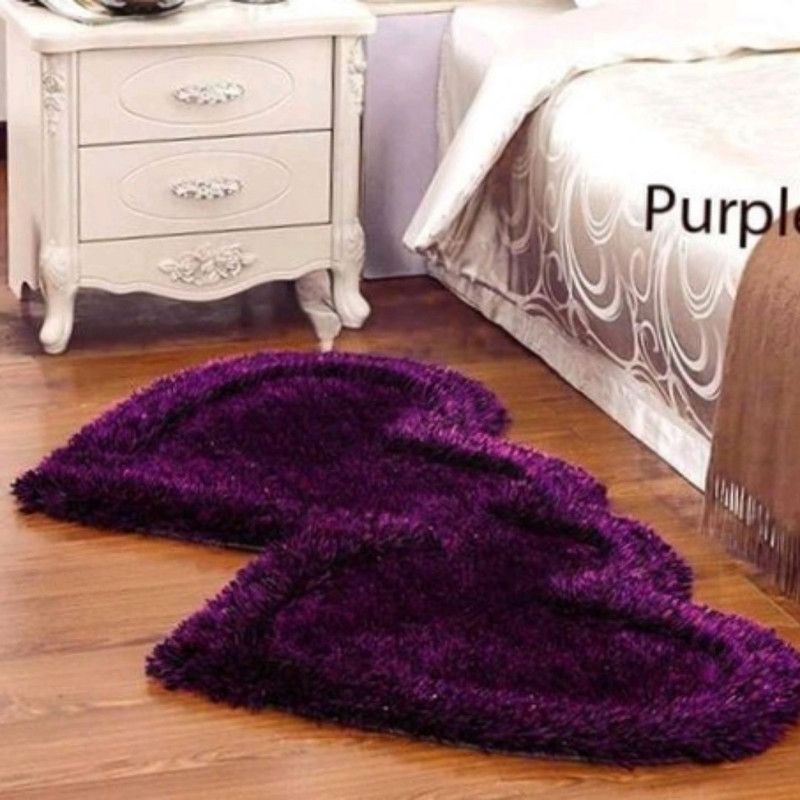 ASTEXTILE Purple Polyester Area Rug  (56 cm, X 160 cm, Rectangle)