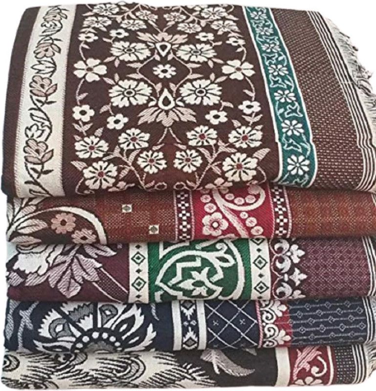 RakeshAccessories Floral Double Wearable Blanket for AC Room  (Cotton, Multicolor)