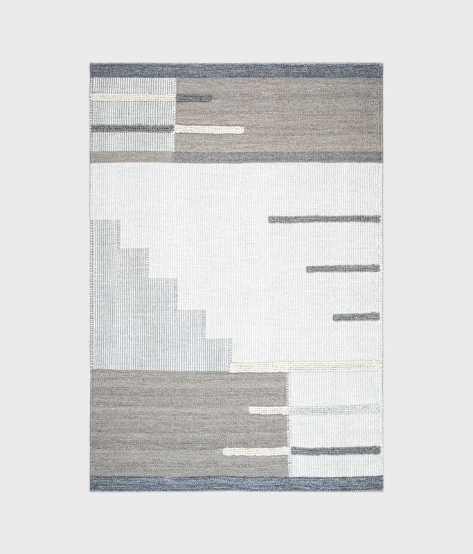 Javi Home Grey Wool Area Rug  (16 cm, X 155 cm, Rectangle)